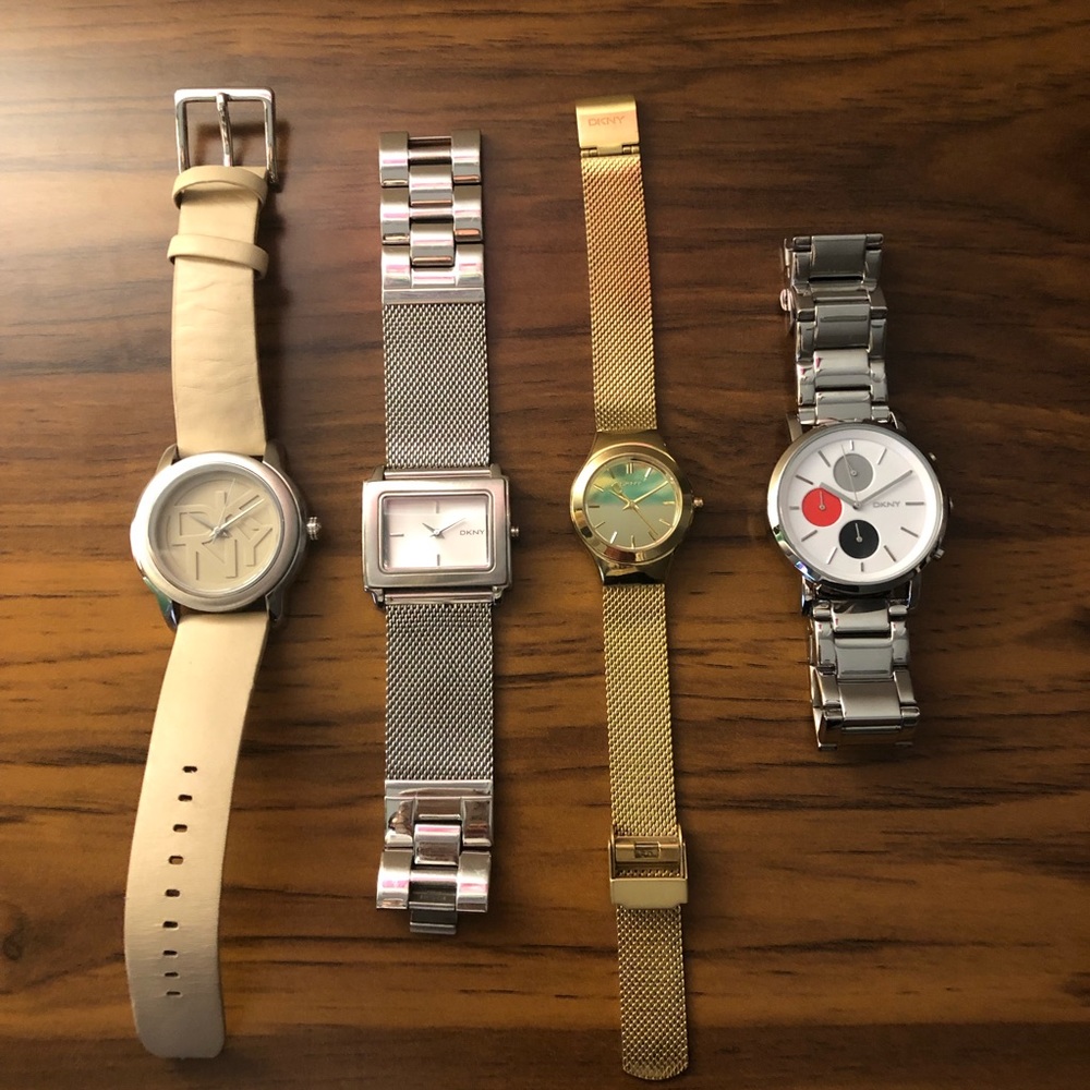 Lot of 4 DKNY women’s watches
